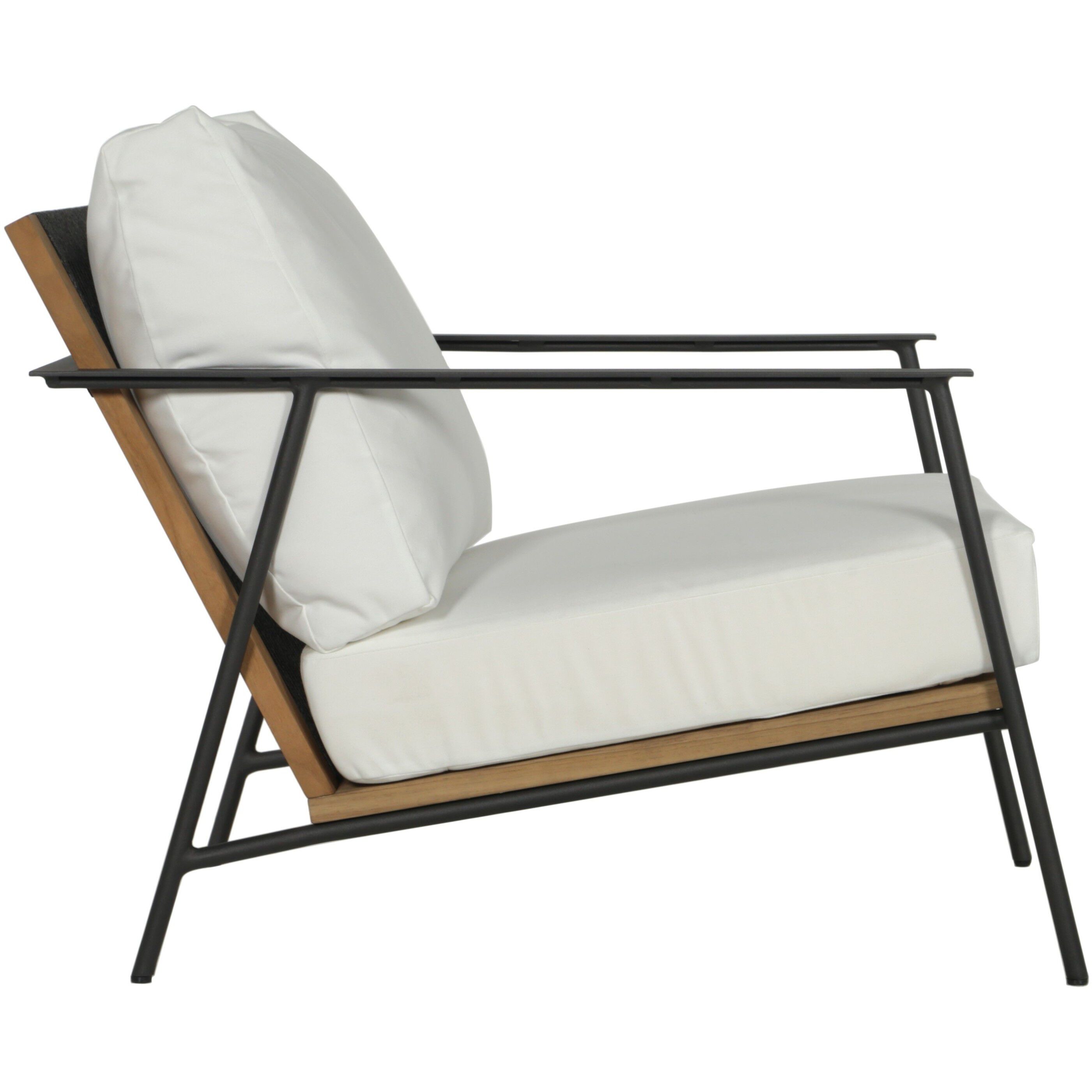 Milan Stinson White Outdoor Armchair